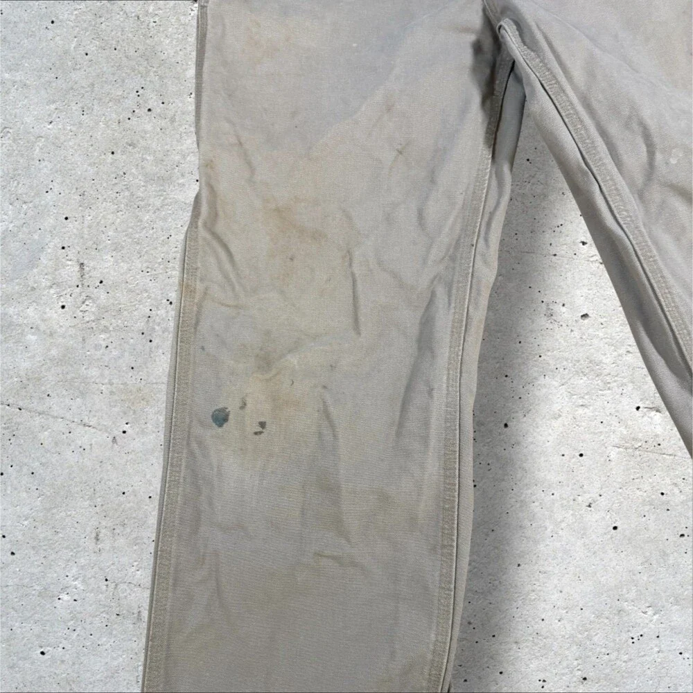 Vintage Carhartt B11 DES Canvas Carpenter Pants Mens 36x36 Distressed Desert